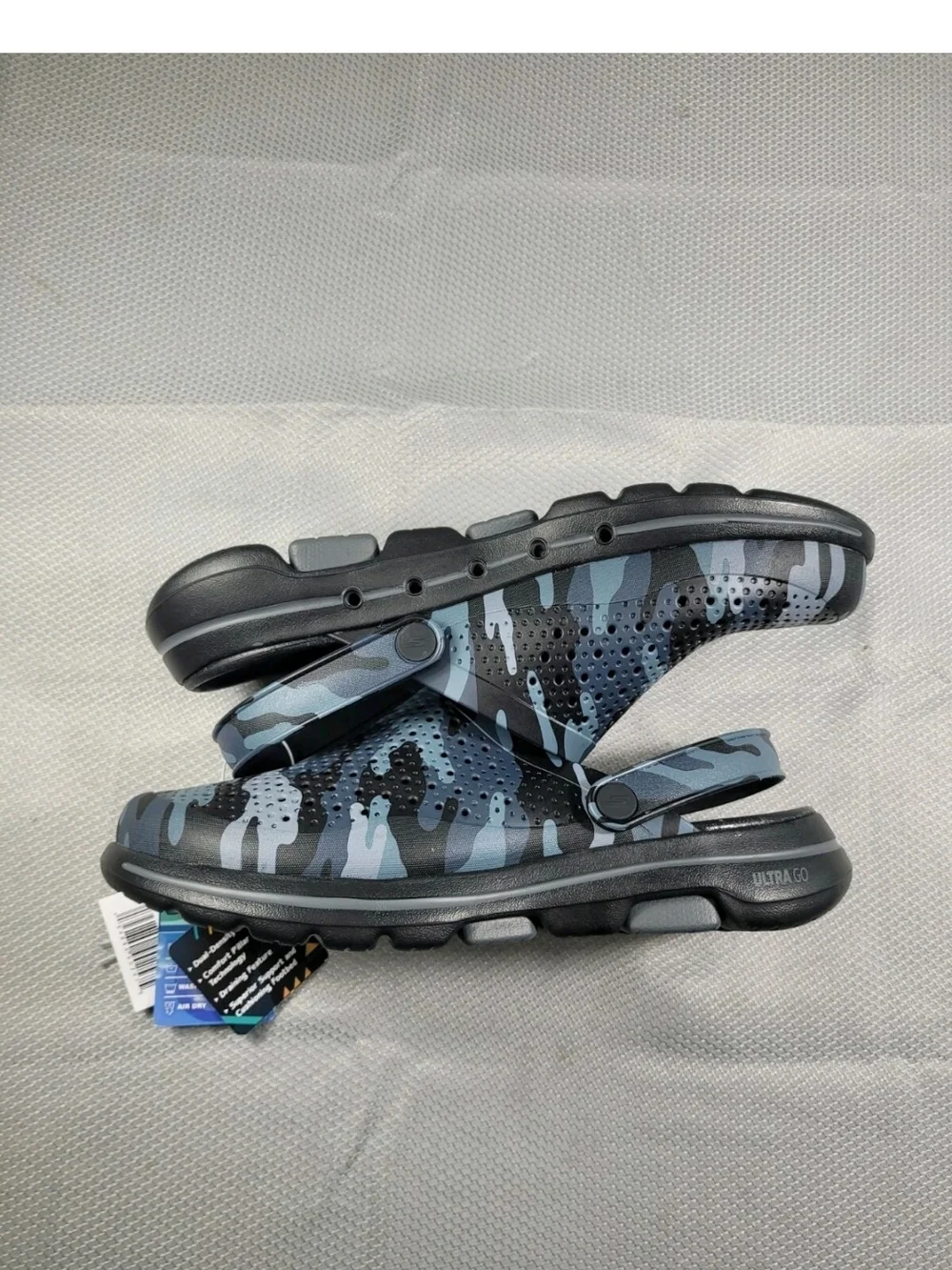 Skechers  Go Walk 5 Hideout Mens Size 9.5  Camo Clogs Shoes NWT
